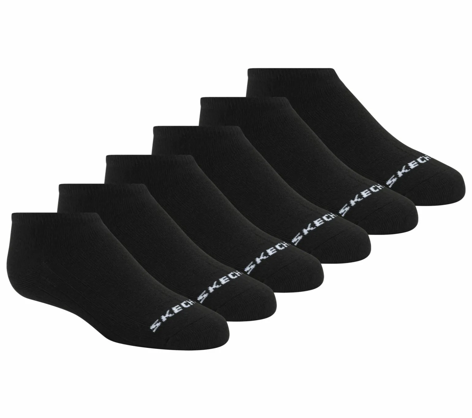 6 Pack Non Terry No Show Socks