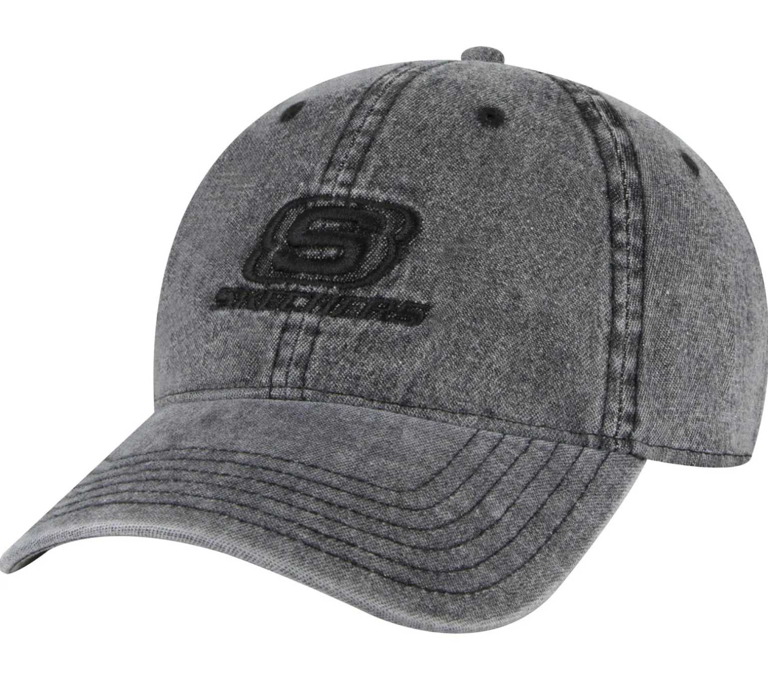 Denim Embroidered Hat