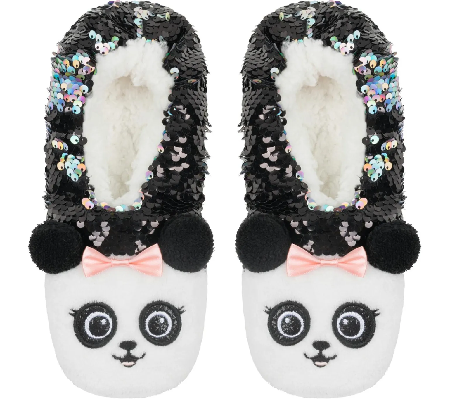 Flip Sequin Panda Slipper Socks - 1 Pack