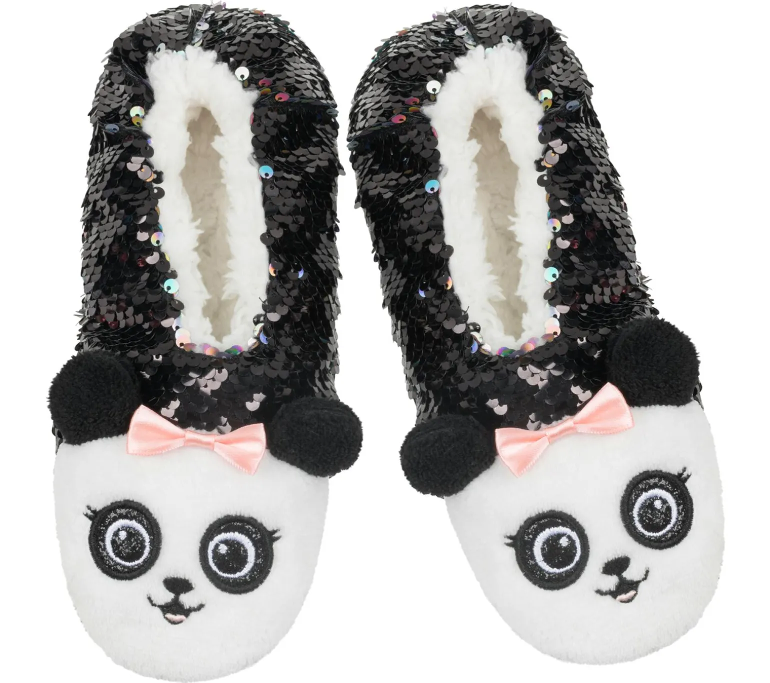 Flip Sequin Panda Slipper Socks - 1 Pack
